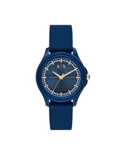 Nouveau 🎉 Armani Exchange Montre Lady Hampton AX5266 Bleu marine Couleur Bleu marine 🎉
