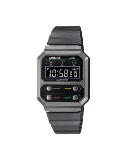 Nouveau 😉 Casio Montre Vintage A100WEGG-1AEF Gris Couleur Gris 😀
