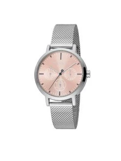 Remise 🥰 Esprit Montre ES1L364M0065 Argent Couleur Argent 👍