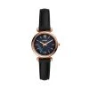 Meilleure vente 🔥 Fossil Montre Carlie Mini ES4700 Noir Couleur Noir 😍