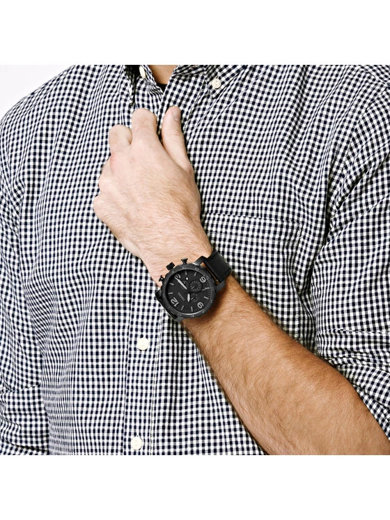 Vente flash 🧨 Fossil Montre Nate JR1354 Noir Couleur Noir 🥰 6 Vente flash 🧨 Fossil Montre Nate JR1354 Noir Couleur Noir 🥰 – Image 6