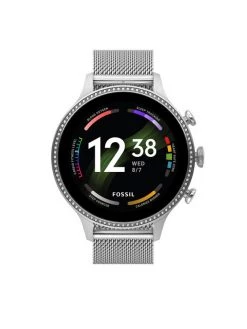 Montres femmes Soldes 2022 11 Meilleure vente ❤️ Fossil Smartwatch Gen 6 FTW6083 Argent Couleur Argent ✔️