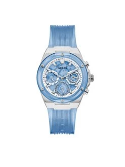 Remise 🔥 Guess Montre Athena GW0409L1 Bleu Couleur Bleu ✔️