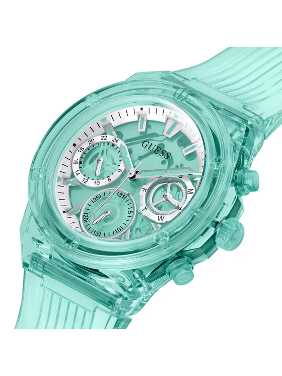 Nouveau 💯 Guess Montre Athena GW0438L1 Vert Couleur Vert 👏 4 Nouveau 💯 Guess Montre Athena GW0438L1 Vert Couleur Vert 👏 – Image 4