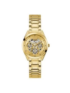 Grosses soldes 🎁 Guess Montre Clear Cut GW0253L2 Or Couleur Or 👏