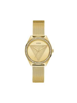 Coupon 😀 Guess Montre Tri Glitz W1142L2 Or Couleur Or 🧨