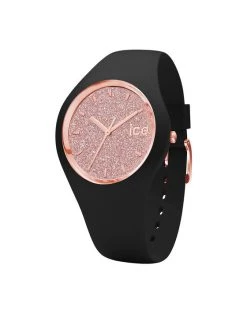 Bon marché 🥰 Ice-Watch Montre Ice Glitter 001346 S Noir Couleur Noir ❤️