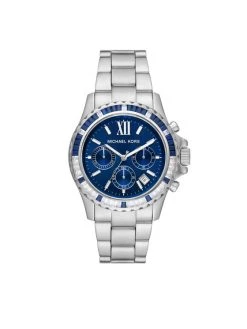 Montres femmes Soldes 2022 19 Tout neuf 🔔 Michael Kors Montre Everest MK7237 Argent Couleur Argent ⌛