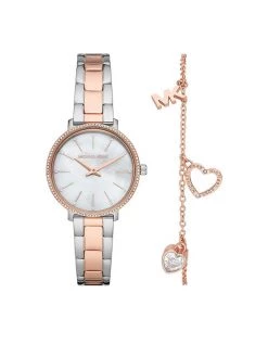 Offres 🔔 Michael Kors Montre Pyper MK1066SET Argent Couleur Argent 🔥