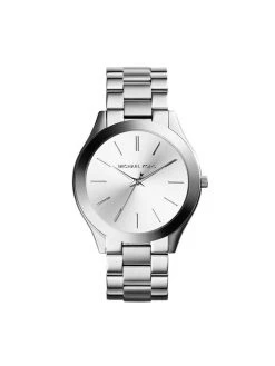 Sortie 🥰 Michael Kors Montre Slim Runway MK3178 Argent Couleur Argent ⌛