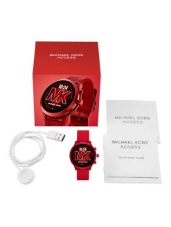 Offres 😉 Michael Kors Smartwatch Mkgo MKT5073 Rouge Couleur Rouge 😍 -Montres femmes Soldes 2022 michael kors smartwatch mkgo mkt5073 rouge 3