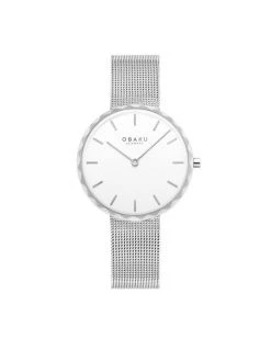 Promo 😍 Obaku Montre Folder V252LXCIMC Argent Couleur Argent 🤩