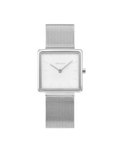 Grosses soldes 🎁 Obaku Montre Kvadrat V236LXCIMC Argent Couleur Argent 👏