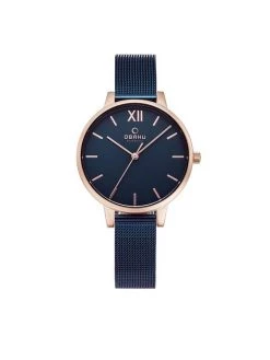Meilleure vente 🧨 Obaku Montre Liv V209LXVLML Bleu marine Couleur Bleu marine 🥰