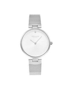 Sortie 🌟 Obaku Montre V256LXCIMC Argent Couleur Argent 🔥