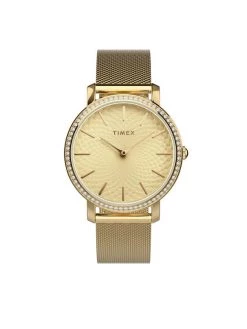 Bon marché 😉 Timex Montre City TW2V52200 Or Couleur Or ✔️