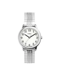 Budget 🥰 Timex Montre Easy Reader Perfect Fit TW2U08600 Argent Couleur Argent 💯