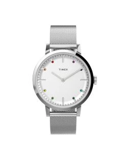 Remise 🧨 Timex Montre Midtown TW2V36900 Argent Couleur Argent 🤩