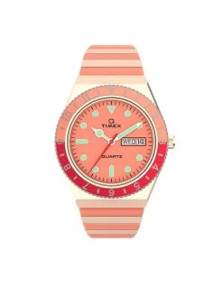 Offres 🔔 Timex Montre Q Timex Malibu TW2V38600 Rose Couleur Rose 🤩